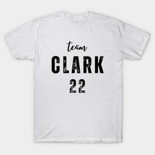 team clark 22 Jersey Black T-Shirt